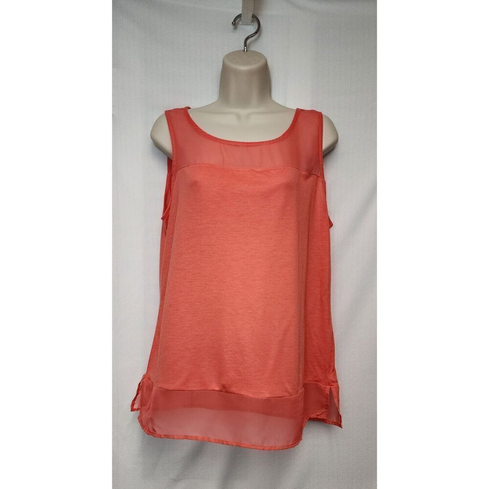 Versona Orange Lightweight Orange Tank Top Size Large - Picture 5 of 10